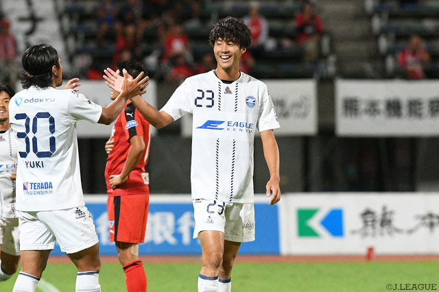 戸島 章の先制ヘッドで幸先良く均衡を破った町田【明治安田Ｊ２ 第31節 熊本vs町田】