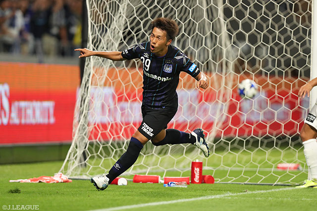 貴重な追加点を決め、勝利を大きく引き寄せた泉澤 仁（Ｇ大阪）【ルヴァンカップ 準々決勝 第2戦 Ｇ大阪vs神戸】