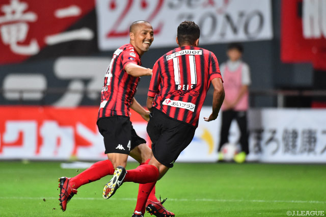 ヘイス（#11）の3試合連続ゴールで逆転に成功した札幌【明治安田Ｊ１ 第25節 札幌vs磐田】