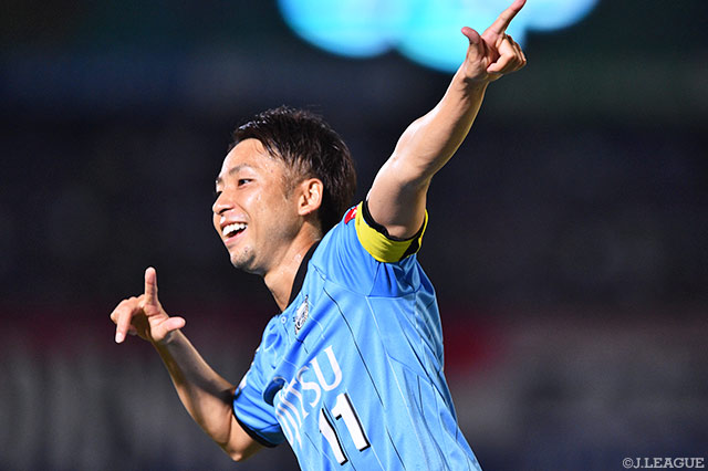 リーグ戦3試合連続ゴールでホーム3連勝に貢献した小林 悠（川崎Ｆ）【明治安田Ｊ１ 第25節 川崎Ｆvs横浜FM】