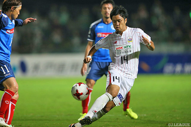 左サイドからのクロスで決勝点を演出した風間 宏矢（岐阜）【明治安田Ｊ２ 第32節 水戸vs岐阜】