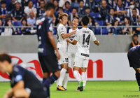 巧みなワンタッチシュートで先制点を奪取した渡邉 千真（神戸 #19）【明治安田Ｊ１ 第25節 Ｇ大阪vs神戸】