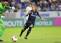 日本代表から戻り、精力的な動きを見せた井手口 陽介（Ｇ大阪）【明治安田Ｊ１ 第25節 Ｇ大阪vs神戸】