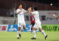 試合終了間際に起死回生の同点ヘッドを押し込んだ大谷 尚輝（町田）【明治安田Ｊ２ 第32節 岡山vs町田】