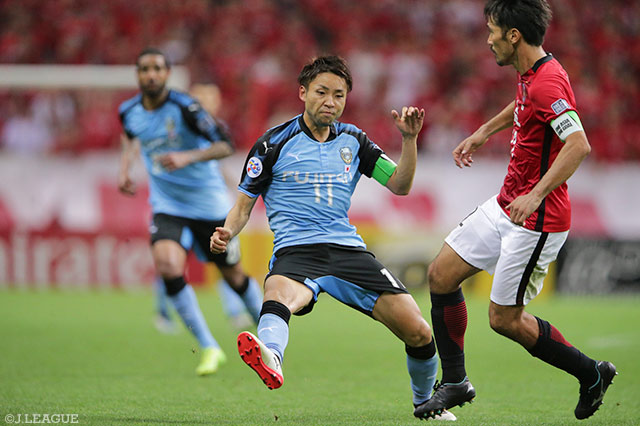 数的不利の中、前線で奮闘した小林 悠（川崎Ｆ）【ＡＣＬ 準々決勝 第2戦 浦和vs川崎Ｆ】