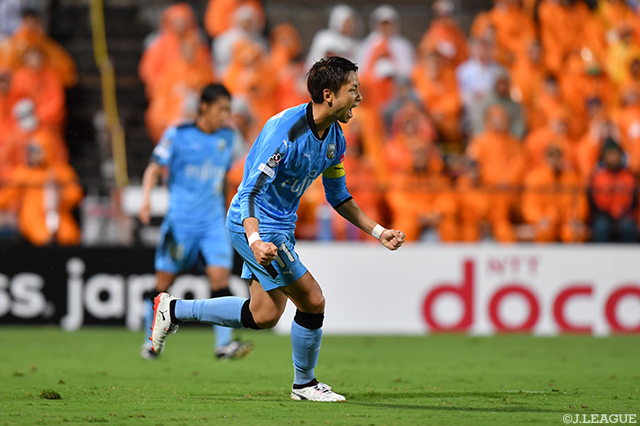 ４試合連続ゴールを決めチームに貴重な追加点をもたらした小林 悠（川崎Ｆ）【明治安田Ｊ１ 第26節 清水vs川崎Ｆ】