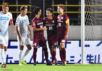 4分に田中 順也（#21）の今季リーグ戦初得点で早々と先制した神戸【明治安田Ｊ１ 第26節 神戸vs札幌】