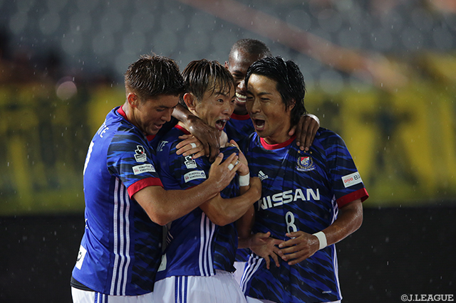 ９分に待望の今季初ゴールを決めた齋藤 学（横浜FM）【明治安田Ｊ１ 第26節 横浜FMvs柏】
