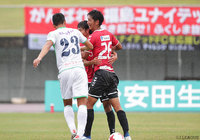 加入後初得点を頭で押し込み、リードを広げた小牟田 洋佑（福島）【明治安田Ｊ３ 第23節 福島vs鳥取】