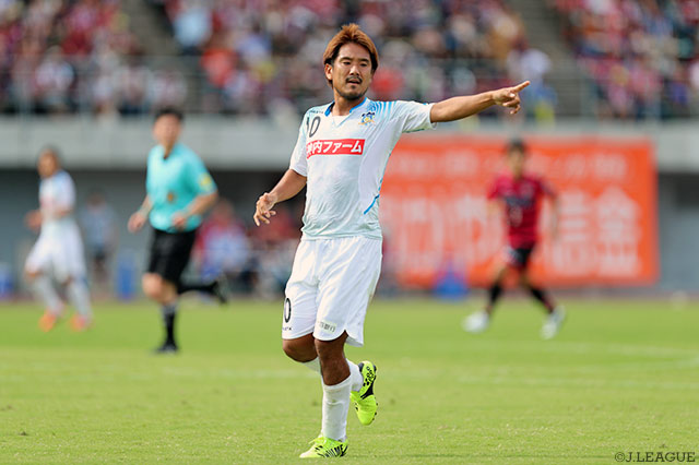 先発フル出場でＪ２通算350試合出場を達成した高木 和正（讃岐）【明治安田Ｊ２ 第34節 岡山vs讃岐】