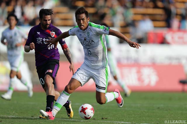 この試合がＪ２通算50試合出場となった野田 隆之介（湘南）【明治安田Ｊ２ 第34節 京都vs湘南】