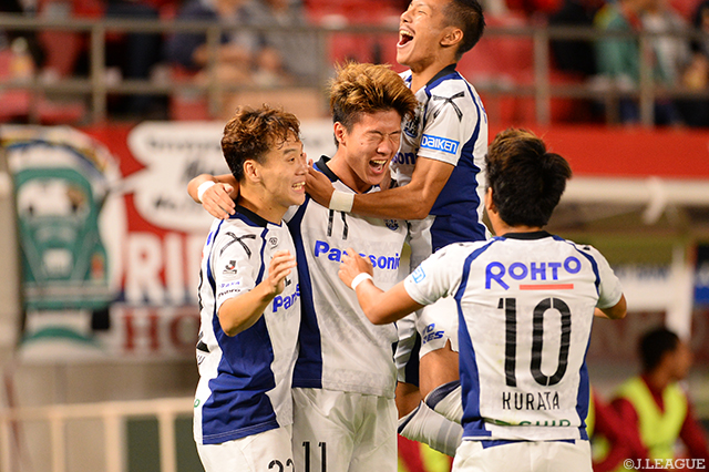 第19節（C大阪戦）のデビュー戦以来となる今季２点目のゴールを決めたファン ウィジョ（Ｇ大阪）【明治安田Ｊ１ 第27節 鹿島vsＧ大阪】