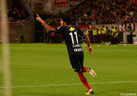 前半アディショナルタイムに金崎 夢生が蹴ったPKのこぼれ玉を押し込んだレアンドロ（鹿島）【明治安田Ｊ１ 第27節 鹿島vsＧ大阪】