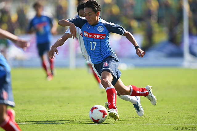 左サイドで躍動し、チャンスメイクが光った湯澤 洋介（水戸）【明治安田Ｊ２ 第34節 水戸vs群馬】