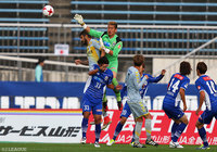 ゴールを死守し、無失点に抑えた児玉 剛（山形）【明治安田Ｊ２ 第35節 山形vs長崎】