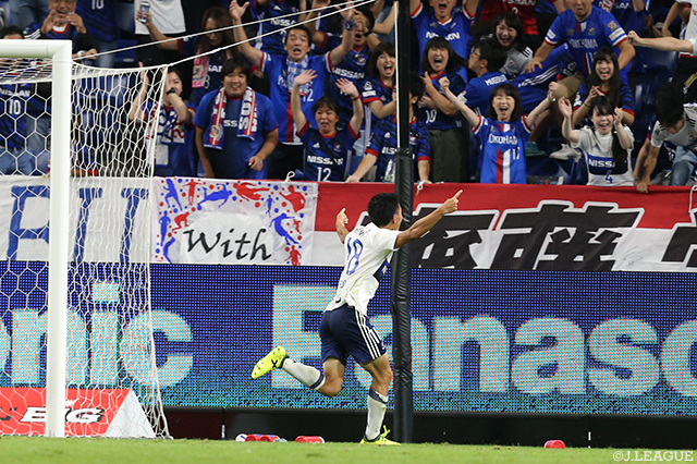 土壇場89分に決めたＪ初ゴールが決勝点となった遠藤 渓太（横浜FM）【明治安田Ｊ１ 第28節 Ｇ大阪vs横浜FM】