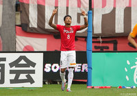 浦和のＪ１通算1,300得点となる決勝点を流し込んだラファエル シルバ（浦和）【明治安田Ｊ１ 第28節 仙台vs浦和】