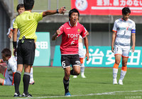 6分に鴨志田 誉のゴールで幸先良く先制した福島【明治安田Ｊ３ 第25節 福島vs長野】