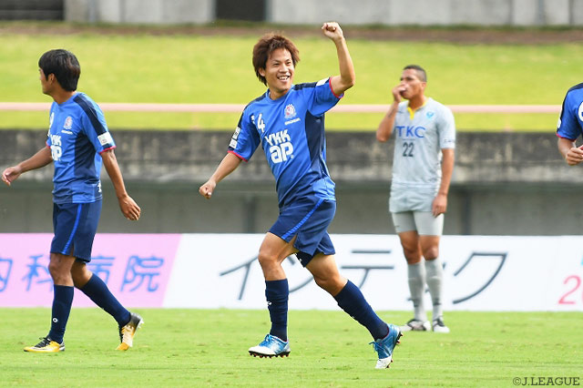 2試合連続で先制点を決め、富山のＪ３ホーム通算50点目を記録した佐々木 陽次【明治安田Ｊ３ 第25節 富山vs栃木】