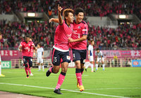 FKを木本 恭生が頭で合わせて逆転に成功したＣ大阪【ルヴァンカップ 準決勝 第1戦 Ｃ大阪vsＧ大阪】