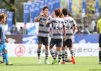 CKから反撃の狼煙となる同点ヘッドを決めた山田 将之（Ｆ東23）【明治安田Ｊ３ 第26節  秋田vsＦ東23】