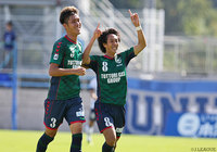 Ｊ３通算50試合出場達成の節目に先制点を決めた河合 秀人（鳥取）【明治安田Ｊ３ 第36節 鳥取vs鹿児島】