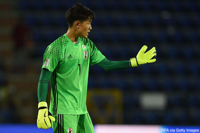 安定したセービングで勝利に貢献した守護神の谷 晃生（ガンバ大阪ユース）【FIFA U-17Ｗ杯 GS 第1節 U-17ホンジュラスvsU-17日本】