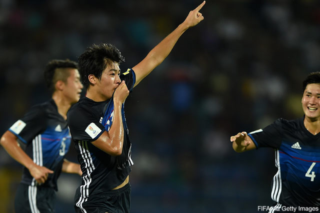 43分までにハットトリックを達成した中村 敬斗【FIFA U-17Ｗ杯 GS 第1節 U-17ホンジュラスvsU-17日本】