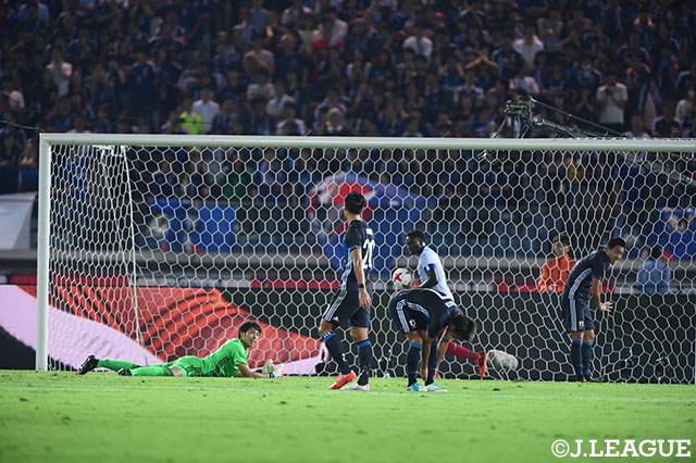 前半に一瞬の隙を突かれ、失点してしまった日本。この日は終始ディフェンスが嚙み合わず、手痛い3失点【国際親善試合：日本vsハイチ】