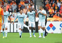 巧みな抜け出しから先制点を挙げたアダイウトン（磐田）【明治安田Ｊ１ 第29節 清水vs磐田】