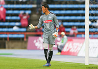 好セーブの数々で無失点に抑え、リードを守り抜いた笠原 昂史（水戸）【明治安田Ｊ２ 第37節 水戸vs岡山】