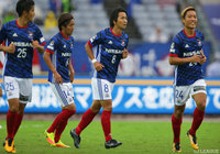 同点ミドルをゴール右へ鮮やかに決めた中町 公祐（横浜FM）【明治安田Ｊ１ 第29節 横浜FMvs大宮】