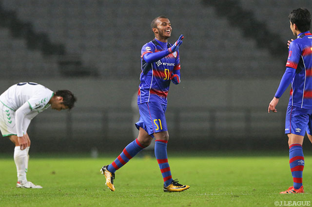 対鳥取2戦連続得点となる決勝ゴールを挙げたリッピ ヴェローゾ（Ｆ東23）【明治安田Ｊ３ 第27節 Ｆ東23vs鳥取】