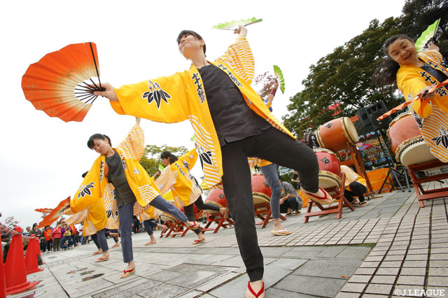七十七銀行和太鼓同好会の必勝の舞！【明治安田Ｊ１ 第30節 仙台vs清水】