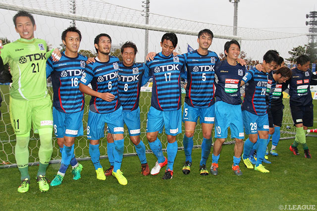 最後までリードを守り抜き、Ｊ３通算50勝を達成した秋田【明治安田Ｊ３ 第28節 秋田vs北九州】