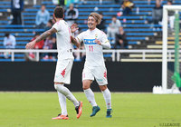 PKストップ直後のカウンターアタックから先制点を押し込んだ船山 貴之（千葉）【明治安田Ｊ２ 第38節 福岡vs千葉】