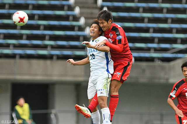 渡 大生（徳島）を無得点に抑えた植田 龍仁朗（熊本）【明治安田Ｊ２ 第38節 熊本vs徳島】