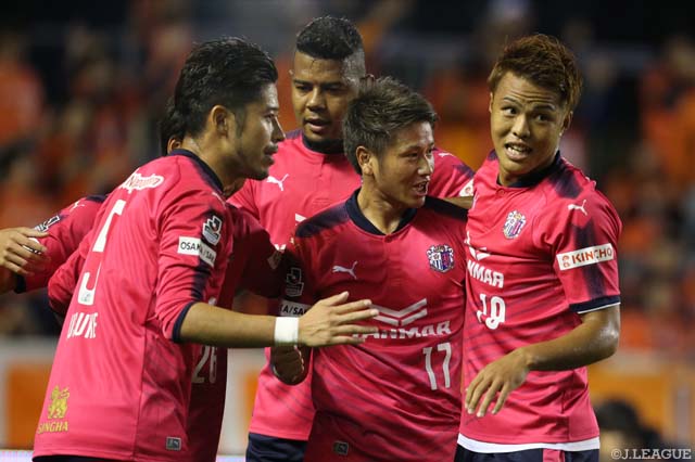 23分、福満 隆貴（#17）が左からのクロスボールに頭で合わせてＣ大阪が先制【天皇杯 準々決勝 Ｃ大阪vs大宮】