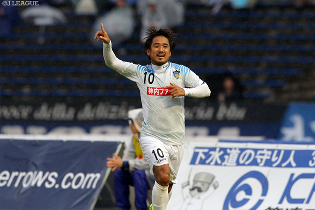 40分に今季3点目となる同点ゴールを決めた高木 和正（讃岐）【明治安田Ｊ２ 第39節 町田vs讃岐】