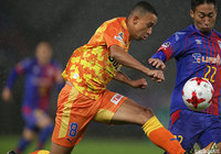 FC東京のディフェンスラインの裏を狙い惜しいチャンスを作ったチアゴ アウベス（清水）【明治安田Ｊ１ 第31節 FC東京vs清水】