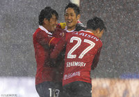 激闘の幕開けとなる先制点を決めた青木 亮太（名古屋）【明治安田Ｊ２ 第39節 名古屋vs群馬】