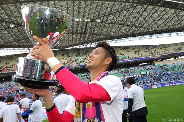 殊勲の先制ゴールを挙げ、決勝戦のMVPに輝いた杉本健勇（Ｃ大阪）【ルヴァンカップ 決勝 Ｃ大阪vs川崎Ｆ】