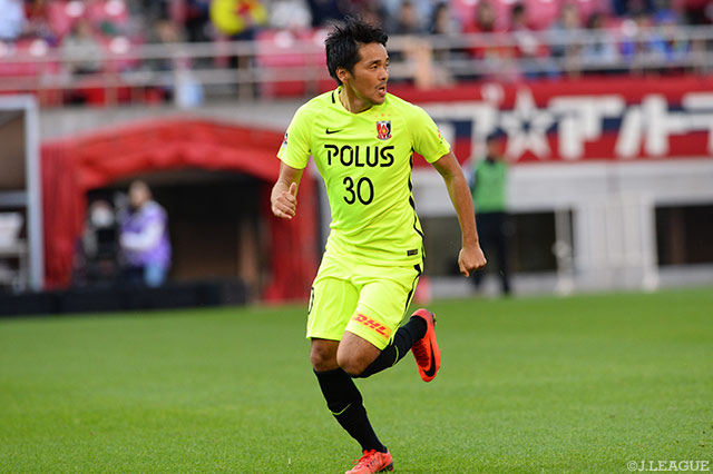 チャンスに恵まれずシュートは序盤の1本に終わった興梠 慎三（浦和）【明治安田Ｊ１ 第32節 鹿島vs浦和】
