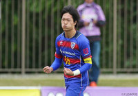 4分にFKから先制ヘッドを押し込み、リードをもたらした山田 将之（Ｆ東23）【明治安田Ｊ３ 第31節 Ｆ東23vs藤枝】