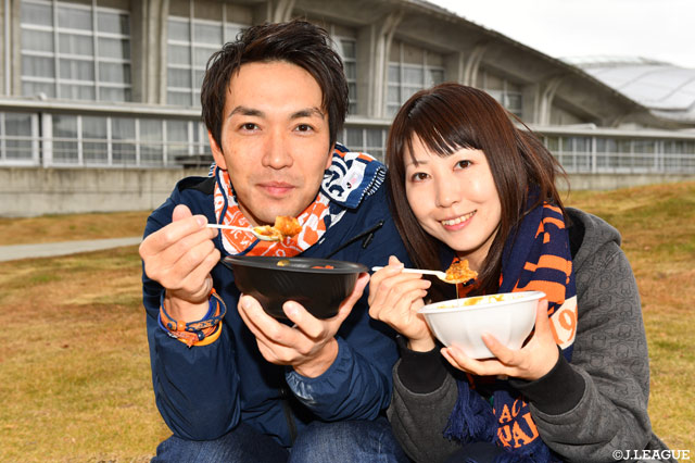 試合前の食事で応援の準備は万端！【明治安田Ｊ３第31節 長野vs沼津】