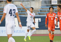 2度の同点ゴールで存在感を見せつけたカン スイル（群馬）【明治安田Ｊ２ 第41節 愛媛vs群馬】