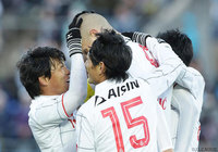 シモビッチがGKとの1対1を制して26分に先制した名古屋【明治安田J2 第42節 讃岐vs名古屋】