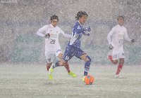気温1.3℃、雪の降りしきる中での一戦となった【明治安田Ｊ２ 第42節 山形vs岐阜】