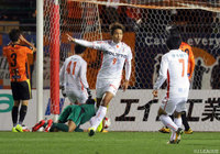 交代出場で同点弾を決め、勝負強さを見せた有田 光希（愛媛）【明治安田Ｊ２ 第42節 山口vs愛媛】