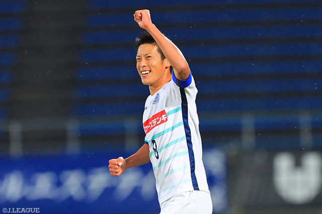 同点ゴールを奪い、Ｊ２通算50得点を記録した林 陵平（水戸）【明治安田Ｊ２ 第42節 金沢vs水戸】